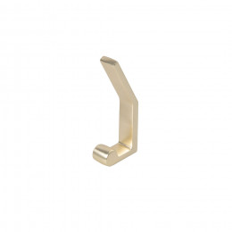 Крючок меб. двухрожковый мет. PEROLA брашированное золото AKS