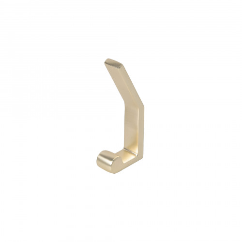 Крючок меб. двухрожковый мет. PEROLA брашированное золото AKS