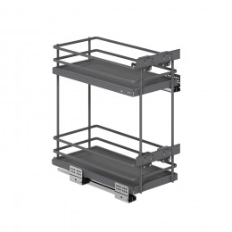 Выдвижная корзина-карго 300 FOCUS крепл.нижнее, графит PRIME by AKS