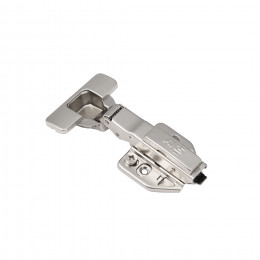 Петля накладная с доводчиком 48мм планка h2 clip-on 3D регулировка комплект заглушек с саморезами с еврошурупом PRIME by AKS (1 упак - 2шт)