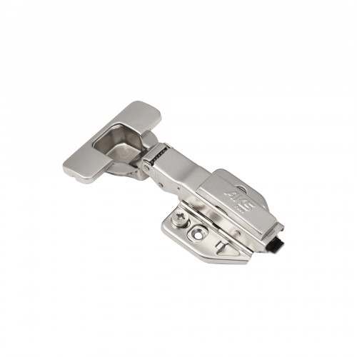 Петля накладная с доводчиком 48мм планка h2 clip-on 3D регулировка комплект заглушек с саморезами с еврошурупом PRIME by AKS (1 упак - 2шт)