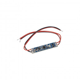 Выключатель встраиваемый в профиль, на взмах, с диммированием, с проводами, 12/24V, 96W/192W, AKS