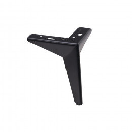 Опора меб. мет. HELLY h150 угловая черный AKS