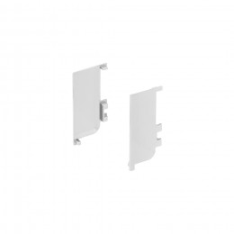 Комплект заглушек металлич. внутр. к профилю Gola, L-образных (левая+правая) серебро AKS