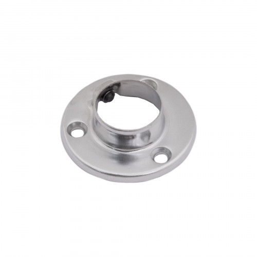 (510) Крепление (розетка) трубы d25мм, хром, сталь, AKS