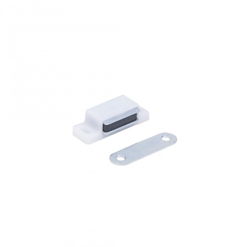 Защелка магнитная мебельная, белая AKS