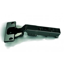 Omnia L Петля 105° накладная без пружины, под саморез, черная