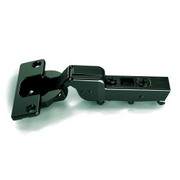 Omnia L Петля 105° полунакладная без пружины, под саморез, черная уп=200 шт