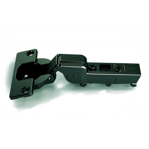 Omnia L Петля 105° полунакладная без пружины, под саморез, черная уп=200 шт