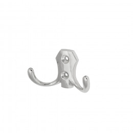 Крючок меб. двухрожковый мет. WP89 хром GRIDLI