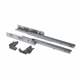 3D Направляющая cкрытого монтажа L-300 с с-мой плавного закрывания, до 40кгДСП16-18mm