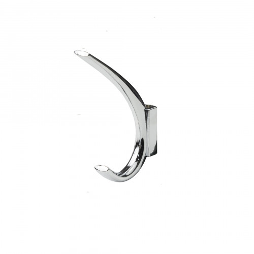 Крючок меб. двухрожковый мет. SKY хром AKS