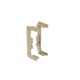 Комплект заглушек металлич. к профилю Gola, С-образных (левая+правая) браш золото 3 AKS