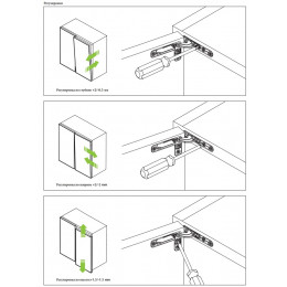 Libera OneTouch Комплект скрытых петель без пружины никель