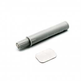 Комплект OneTouch с магнитом + планка с клеем, короткий, серый