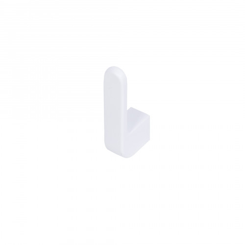 Крючок меб. однорожковый мет. START белый AKS