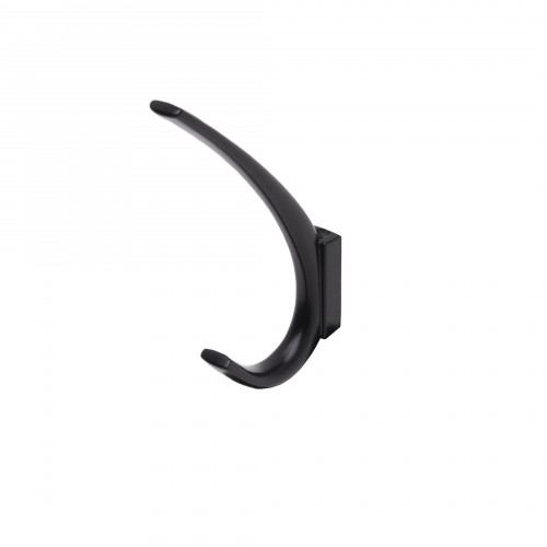 Крючок меб. двухрожковый мет. SKY черный матовый AKS