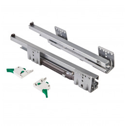 SLIM SLIDE Направляющая cкрытого монтажа L-500с с-мой плавного закрывания, до 45кг, 16-18mm