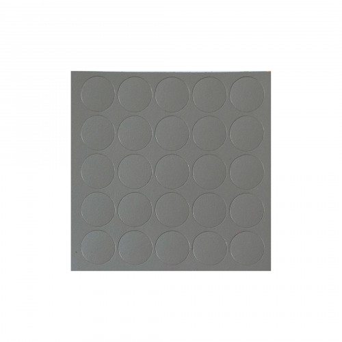 Заглушка самоприлипающая к конфирматам серый серебристый (14301) FOLMAG (лист-25шт.)