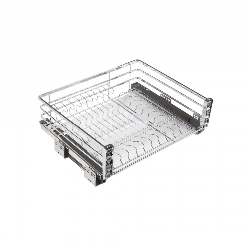 F600A FLAT LINE Корзина выдвижная с сушкой 60 с доводчиком, хром AKS