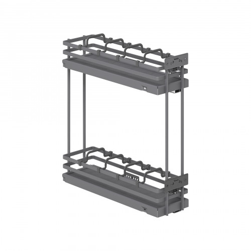 Выдвижная корзина-карго 150 FOCUS крепл.боковое/правое, графит PRIME by AKS