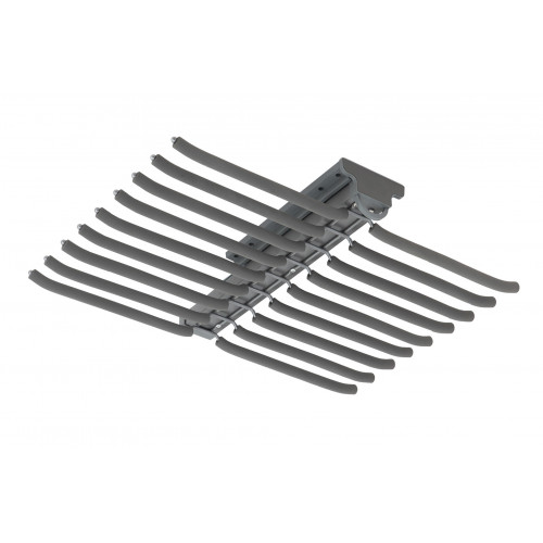 Выдвижная вешалка для брюк BRUNO крепл.верх./двойная 642*470*82, графит PRIME by AKS