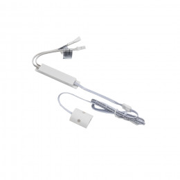 Выключатель бесконтактный на преграду, накладной, плоский, 12/24V, 60W/100W, белый, AKS