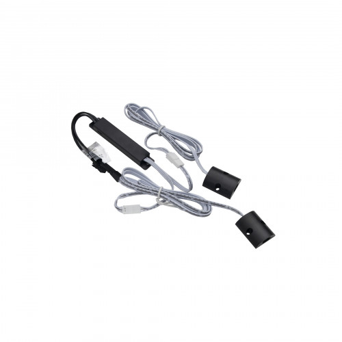 Выключатель бесконтактный на преграду, двойной, накладной, 12/24V, 60W/100W, черный, AKS