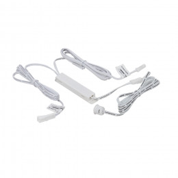 Выключатель бесконтактный на движение (PIR), врезной/накладной, 12/24V, 60W/100W, белый, AKS