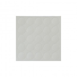 Заглушка самоприлипающая к конфирматам белый серый (14303) FOLMAG (лист-25шт.)