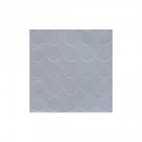 Заглушка самоприлипающая к конфирматам алюминий (14978) FOLMAG (лист-25шт.)