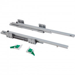 SLIM SLIDE Направляющая cкрытого монтажа L-450 с с-мой плавного закрывания, до 45кг, 16-18mm