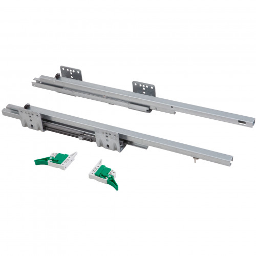 SLIM SLIDE Направляющая cкрытого монтажа L-450 с с-мой плавного закрывания, до 45кг, 16-18mm