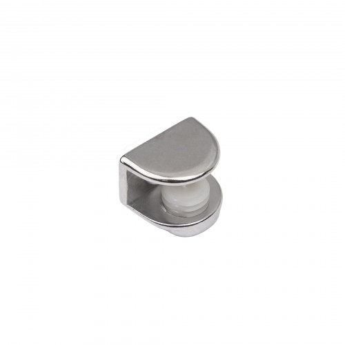 Полкодержатель для стекла регулируемый MV-09 под шуруп хром, AKS