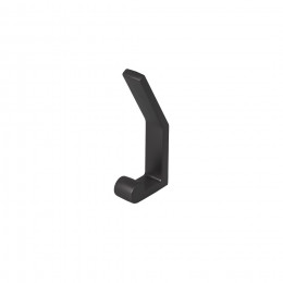 Крючок меб. двухрожковый мет. PEROLA черный матовый AKS