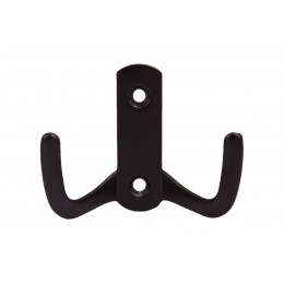 Крючок меб. двухрожковый мет. WP13 черный GRIDLI