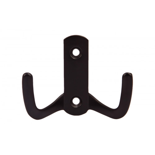 Крючок меб. двухрожковый мет. WP13 черный GRIDLI
