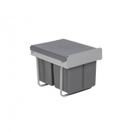 Мусорные контейнеры выдвижные 400 (2*18LT), серый AKS