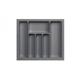 Лоток для столовых приборов 600 TR-04 (540～495*485～440*55), графит AKS