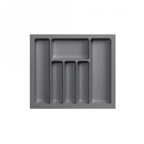 Лоток для столовых приборов 600 TR-04 (540～495*485～440*55), графит AKS