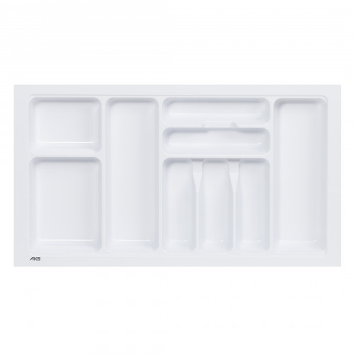 Лоток для столовых приборов 800 BASIC 735*430, белый AKS