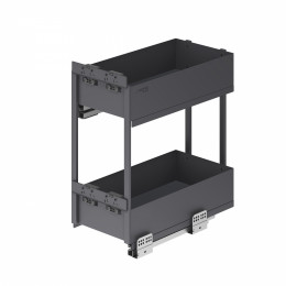 Выдвижная корзина-карго 300 ICON крепл.нижнее, графит PRIME by AKS