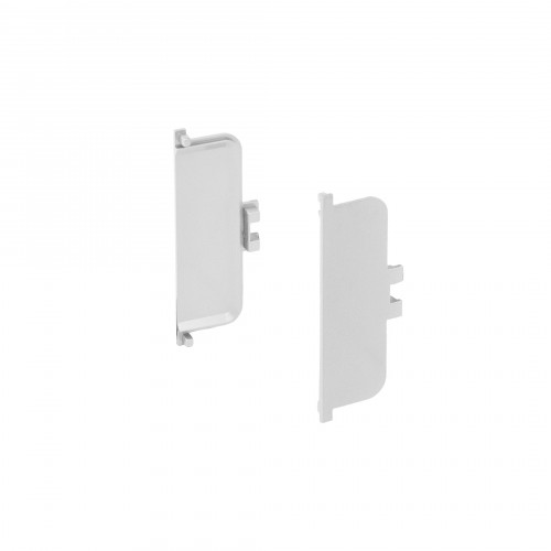 Комплект заглушек металлич. внутр. к профилю Gola, C-образных (левая+правая) серебро AKS