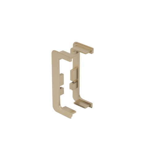 Комплект заглушек металлич. к профилю Gola, С-образных (левая+правая) браш золото 3 AKS