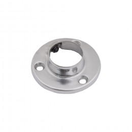 (510) Крепление (розетка) трубы d25мм, хром, сталь, AKS