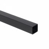 Труба квадр. L-3000 25*25 (1,4 кг./1,0 мм.) QUADRO, черный AKS