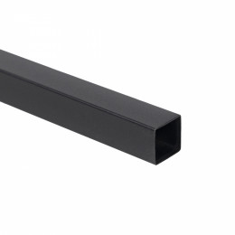 Труба квадр. L-3000 25*25 (1,4 кг./1,0 мм.) QUADRO, черный AKS