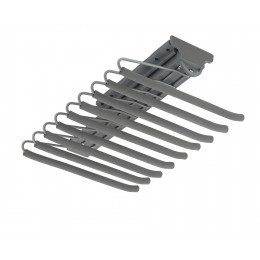 Выдвижная вешалка для брюк BRUNO крепл.верх./левое 340*470*130, графит PRIME by AKS