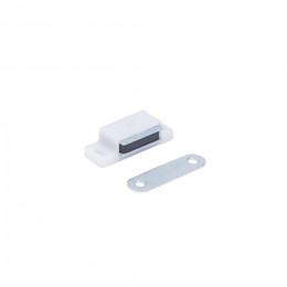 Защелка магнитная мебельная, белая AKS