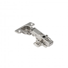 Петля гидравлич. накладная 09, 48мм, clip-on, с еврошурупом, AKS